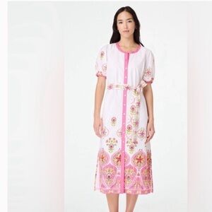 Roller Rabbit Pink and White Fontana Dress - lovely! XS